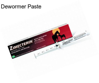 Dewormer Paste