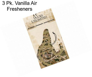 3 Pk. Vanilla Air Fresheners