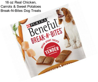 16 oz Real Chicken, Carrots & Sweet Potatoes Break-N-Bites Dog Treats