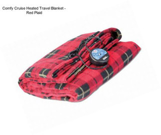Comfy Cruise Heated Travel Blanket - Red Plaid