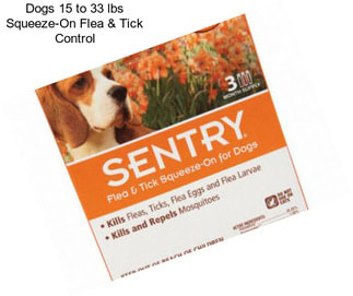 Dogs 15 to 33 lbs Squeeze-On Flea & Tick Control