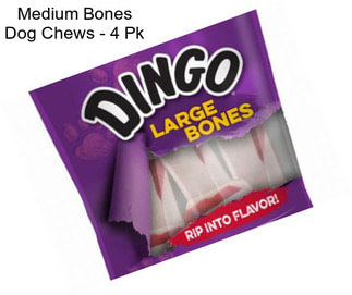 Medium Bones Dog Chews - 4 Pk