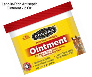 Lanolin-Rich Antiseptic Ointment - 2 Oz.