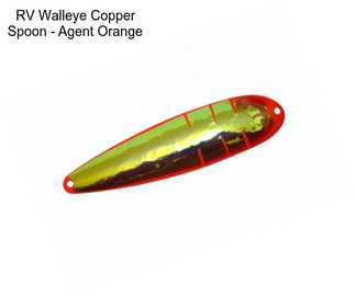 RV Walleye Copper Spoon - Agent Orange