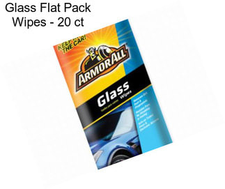 Glass Flat Pack Wipes - 20 ct