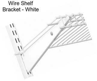 Wire Shelf Bracket - White