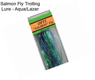Salmon Fly Trolling Lure - Aqua/Lazer