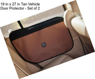19 in x 27 in Tan Vehicle Door Protector - Set of 2