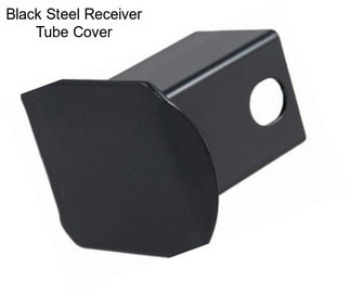 Black Steel Receiver Tube Cover
