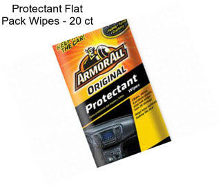Protectant Flat Pack Wipes - 20 ct