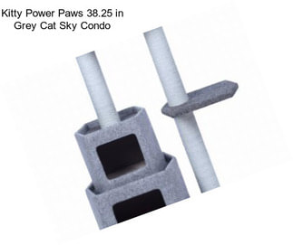 Kitty Power Paws 38.25 in Grey Cat Sky Condo