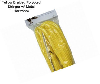 Yellow Braided Polycord Stringer w/ Metal Hardware