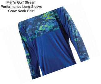 Men\'s Gulf Stream Performance Long Sleeve Crew Neck Shirt