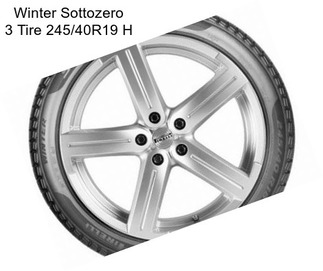 Winter Sottozero 3 Tire 245/40R19 H