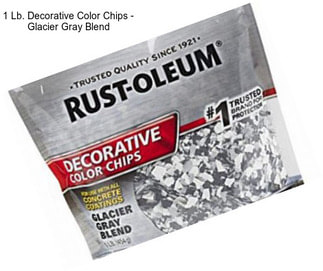 1 Lb. Decorative Color Chips - Glacier Gray Blend