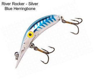 River Rocker - Silver Blue Herringbone