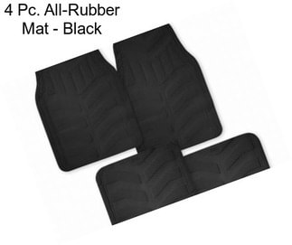 4 Pc. All-Rubber Mat - Black