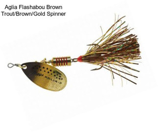 Aglia Flashabou Brown Trout/Brown/Gold Spinner