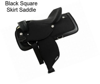 Black Square Skirt Saddle