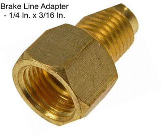 Brake Line Adapter - 1/4 In. x 3/16 In.