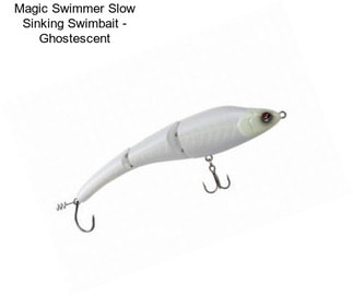 Magic Swimmer Slow Sinking Swimbait - Ghostescent