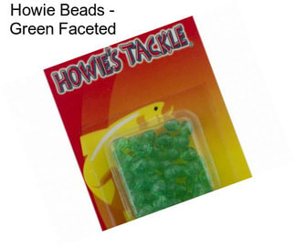 Howie Beads - Green Faceted