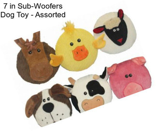 7 in Sub-Woofers Dog Toy - Assorted