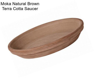 Moka Natural Brown Terra Cotta Saucer