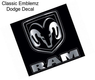Classic Emblemz Dodge Decal