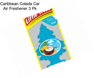 Caribbean Colada Car Air Freshener 3 Pk