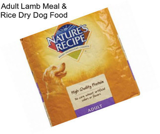 Adult Lamb Meal & Rice Dry Dog Food