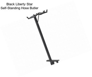 Black Liberty Star Self-Standing Hose Butler