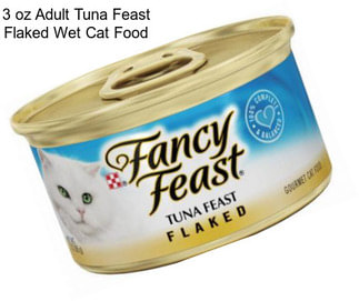 3 oz Adult Tuna Feast Flaked Wet Cat Food