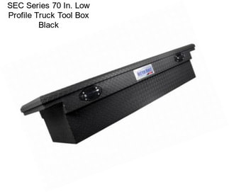 SEC Series 70 In. Low Profile Truck Tool Box Black