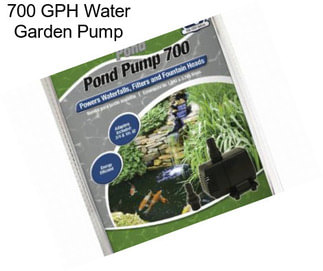 700 GPH Water Garden Pump