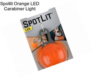 Spotlit Orange LED Carabiner Light