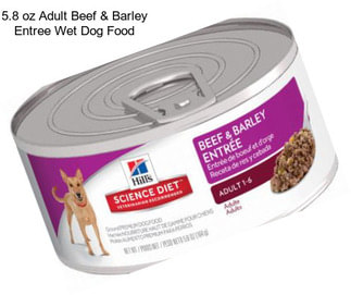 5.8 oz Adult Beef & Barley Entree Wet Dog Food