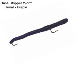 Bass Stopper Worm Rival - Purple