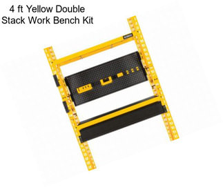 4 ft Yellow Double Stack Work Bench Kit