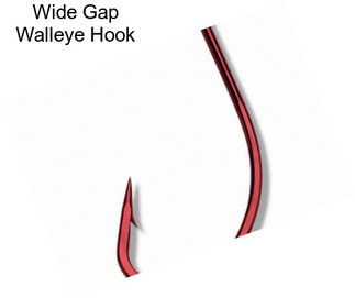 Wide Gap Walleye Hook