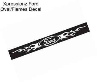 Xpressionz Ford Oval/Flames Decal