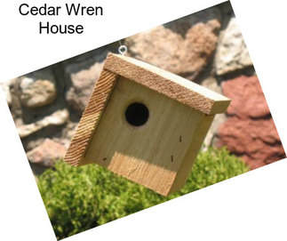 Cedar Wren House