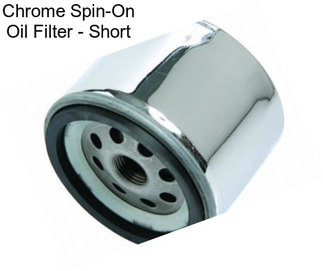 Chrome Spin-On Oil Filter - Short