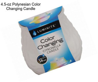 4.5-oz Polynesian Color Changing Candle