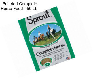 Pelleted Complete Horse Feed - 50 Lb.