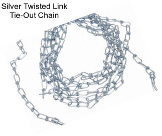 Silver Twisted Link Tie-Out Chain