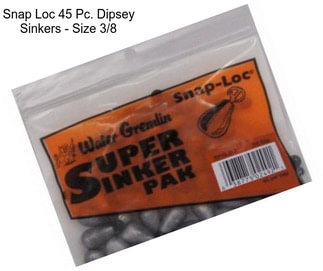 Snap Loc 45 Pc. Dipsey Sinkers - Size 3/8