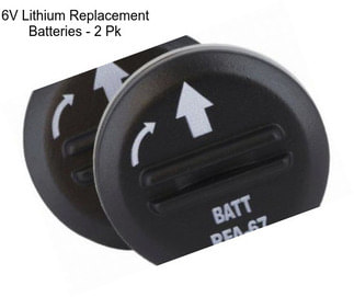 6V Lithium Replacement Batteries - 2 Pk