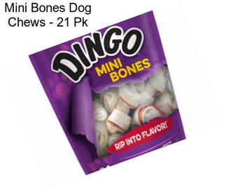 Mini Bones Dog Chews - 21 Pk