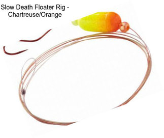 Slow Death Floater Rig - Chartreuse/Orange